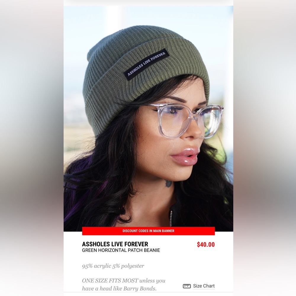Assholes live forever beanie